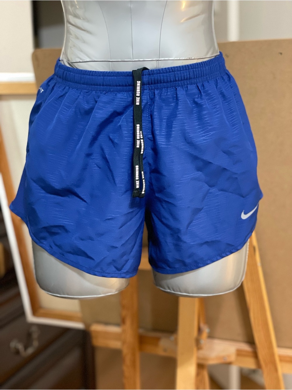 Nike Dri-FIT Women’s Running Shorts Blue XS Built-In Brief Liner